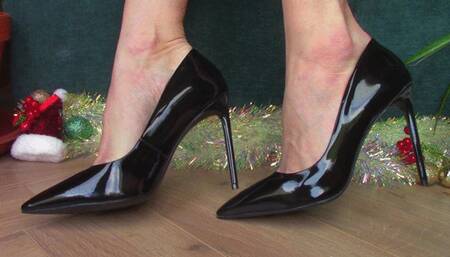 Lacquered Black Heels (mkv)