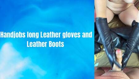pov handjobs leather gloves and leather boots