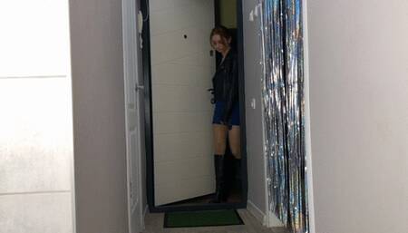 Clean boots on doormat!