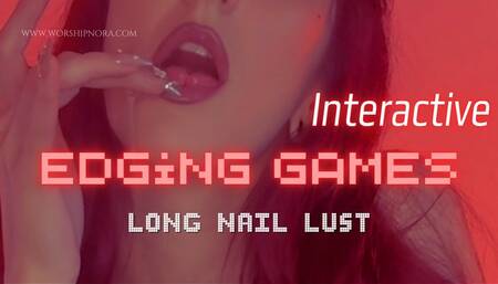 INTERACTIVE Edging Games: Long Nail Lust