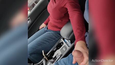 Vibrating Panties and Cock Play in the Car