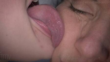 Sam Licks Sadie's Face