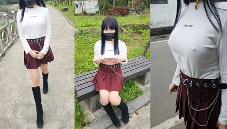 Outdoor Nipple Erection Examination