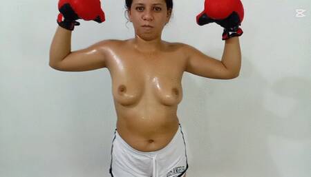 Boxeo en aceite y golpes fuertes