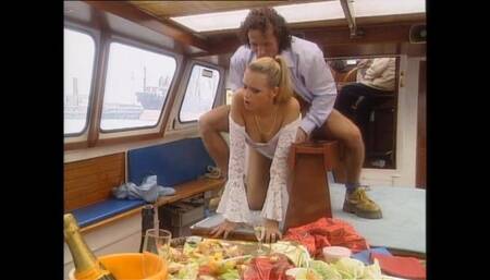Fantastic Blonde Sexy MILF Fucked on the Boat and Cumshot in Mouth by a Big Cock