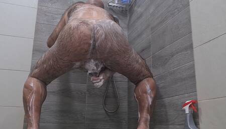 Humping, Dildo Play and Cumming in the Shower - Twice
