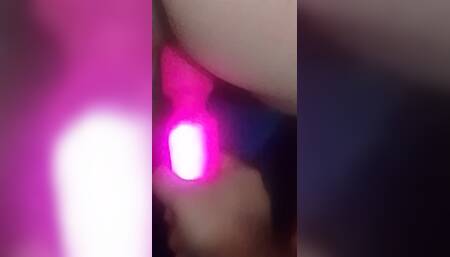 Inserted Vibrator Into Her Pussy