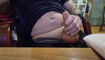 Big Italian Dick Jerking at Office and Big Cum
