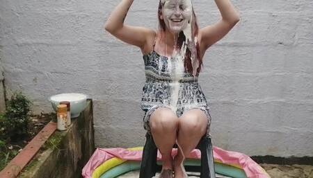 Messy fun with some sauces, whipped cream and more