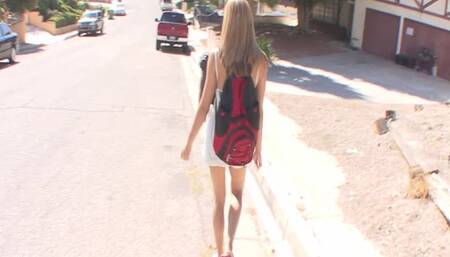 This blonde babe is going to make your dick harder than ever