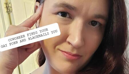 Your Co-worker blackmails you for your Gay Porn Collection