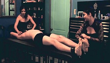 Dominatrix Mara + Koko Tickle A Charity Thief!