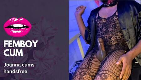 Joanna Sissygasm During a Live Stream - Sissy Slut Crossdresser Femboy Hands Free Cum Ruined Orgasm Cumshot