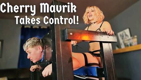 Trans domme brutally beats and fucks FtM in Pillory - Jaq Quicksilver and Cherry Mavrik - MtF dominatrix puts trans man in bondage for punishment - T4T, stocks, BDSM, ts, spanking, riding crop, facefucking, backshots - 4k mp4