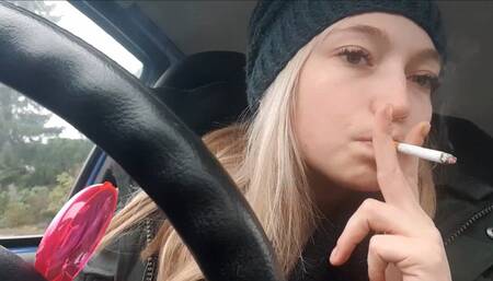 Smoking in the Car - Theresa_Smoke (Horizontal View)