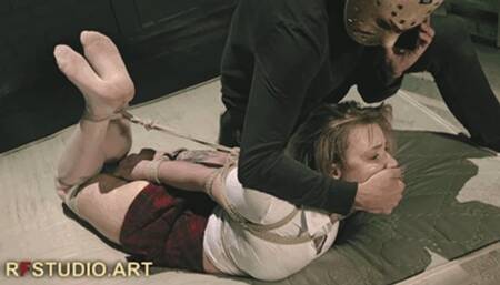 Astrid in Trouble - Bound Beauty in a School Uniform Awaiting Her Ransom (FULL HD MP4)