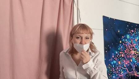 Mouth fetish with the hot dental hygienist