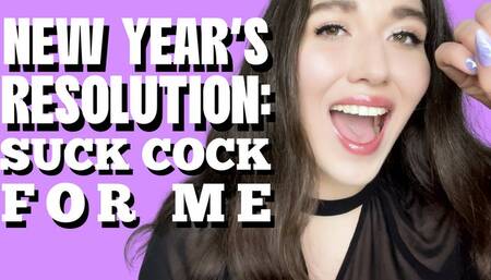 Your New Year’s Resolution: Suck Cock - Goddess Venus