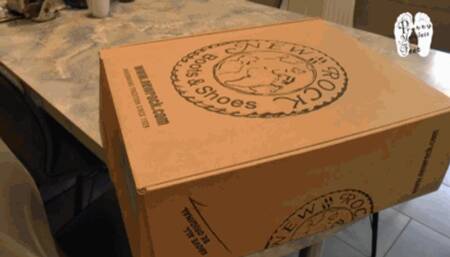 Testing her New Rock Boots