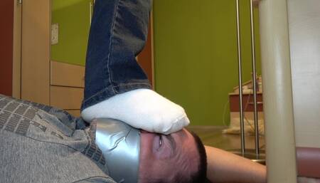 Sock smother - socks domination