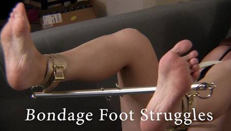 Bondage Bare foot struggles