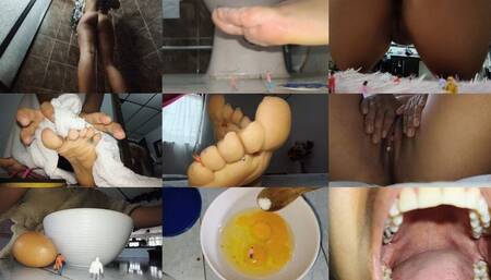 tiny men spy on unaware giantess all day