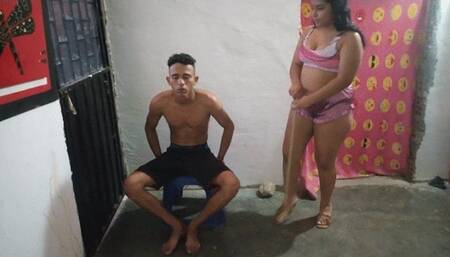 I'm riding my poor slave pony, I'm punish it with my magic stick on the feet and butt ful mp4