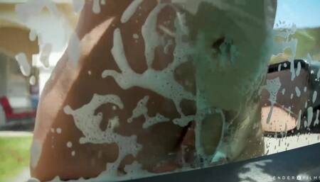 TS carwash babe Victoria Grant analed by customer