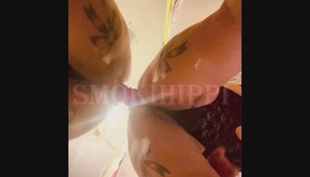 Fucking My Ass With Dildo On The Mirror