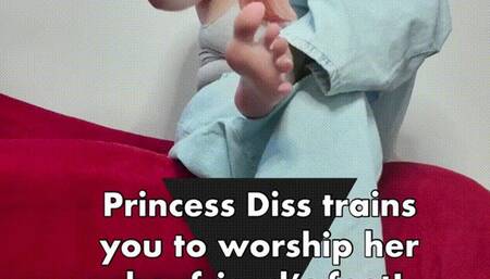Princess Diss Trains You To Worship Her Boyfriend’s Feet!