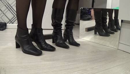 Hard heels tapping and toe wiggling part 89