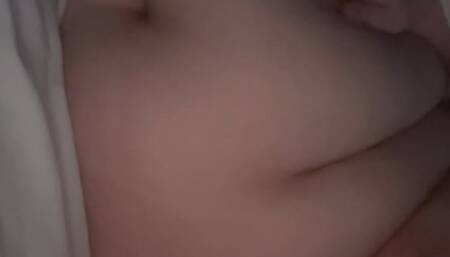 rubbing my belly