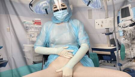 4 Types of Latex Gloves, Full Surgical Uniform, & Med Clamps