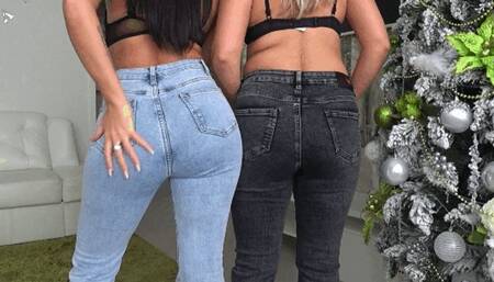 Jerk off to our big denim butts AFn