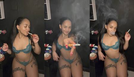 Enjoying my cigarettes
