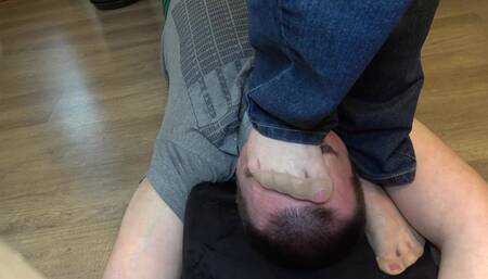 Nylon socks smother - nylon socks domination