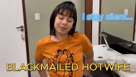 Cheating Slut Blackmailed into Blowjob