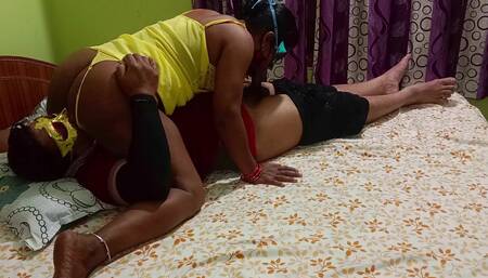 Horny Step Sister Seema Full Masti with Masked Man in Lingerie and Shared Bed for Creampie Hot Sex