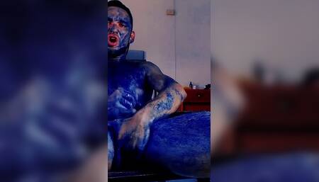 Blueman coming and cumming