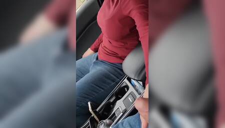 Vibrating Panties and Cock Play in the Car