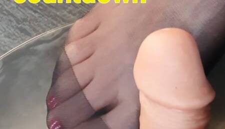 nylon footjob countdown