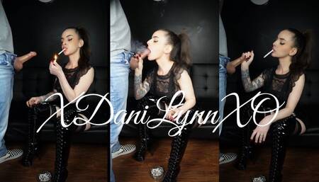 Smokey Blowjob Wearing PVC Boots