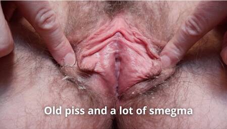 Old piss and smegma pussy