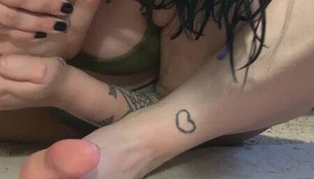 Sloppy Spit Self Foot Worship