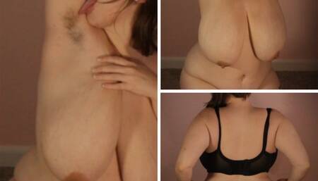 Showing off and licking my hairy armpits