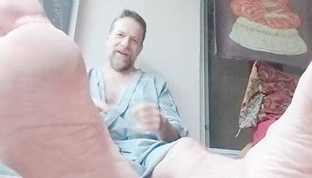 A compelling visit with my feet and robe