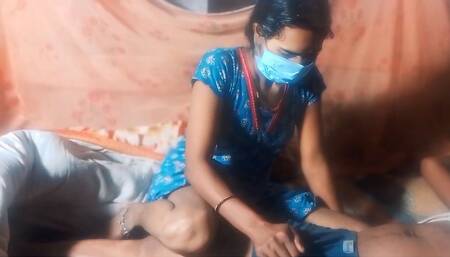 Village Bhabhi Fucking Her Man at Night
