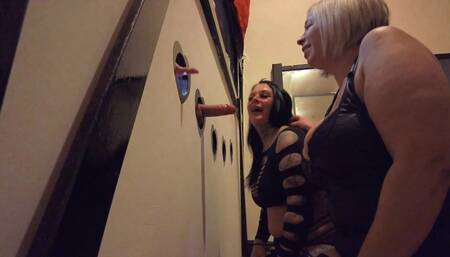 Sucking a Strangers Cock at a Glory Hole