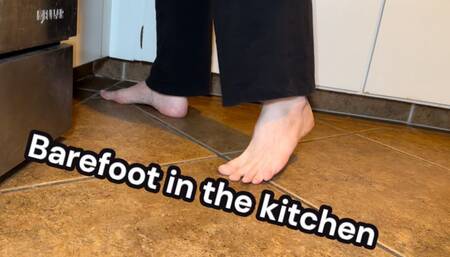 Brianna Kelly Feet Candid in the Kitchen