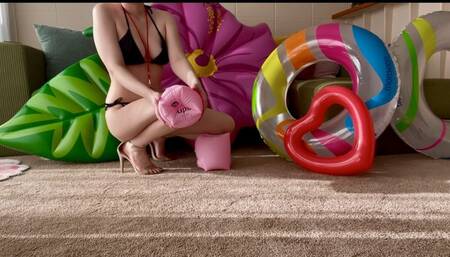 Lifeguard plays with stolen toys